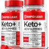 Gomitas Rapid Lean Keto ACV para perder peso y quemar grasa abdominal