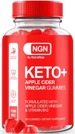Paquete de gomitas NutraRize NGN Keto para pérdida de peso