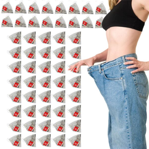 Paquete de té detox 56 días para salud digestiva y pérdida de peso
