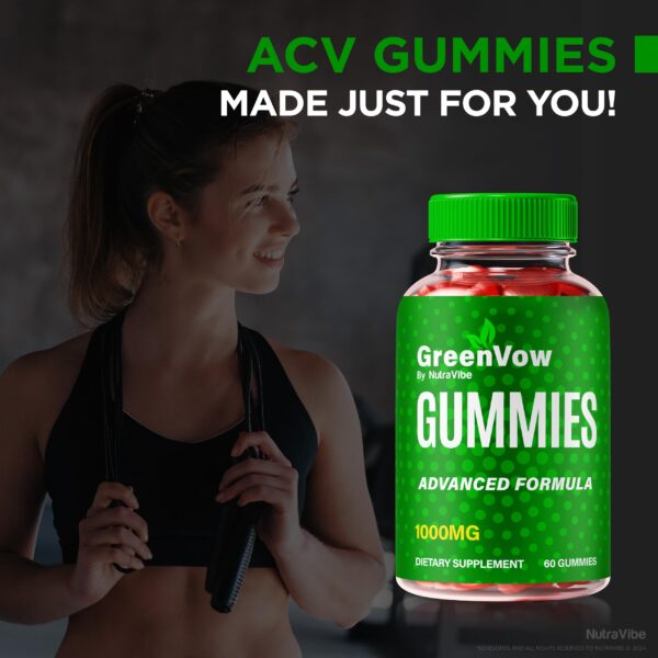 Abrir paquete de gomitas GreenVow natural para salud