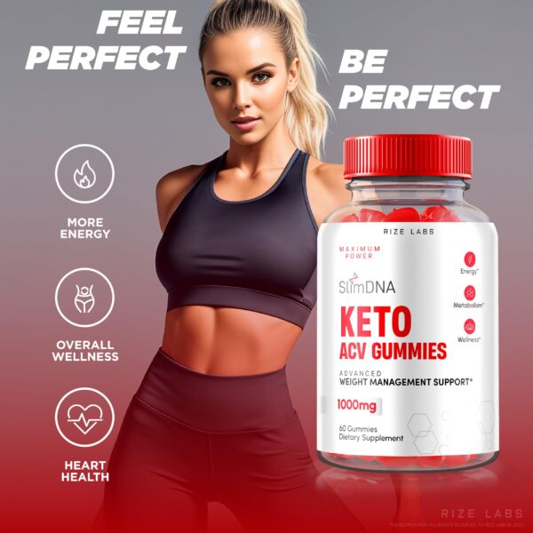 SlimDNA Keto Gummies presentación lateral