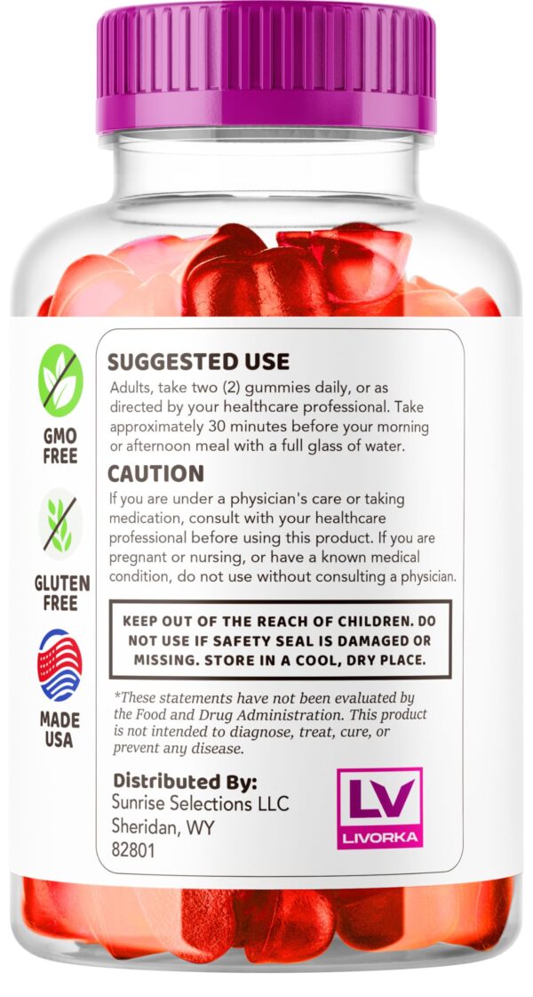 Detalle gominolas Noura Keto con vinagre de sidra manzana