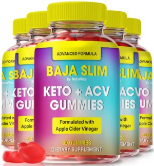 Paquete de 5 gomitas Baja Slim Keto para pérdida de peso