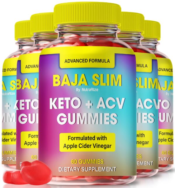 Paquete de 5 gomitas Baja Slim Keto para pérdida de peso