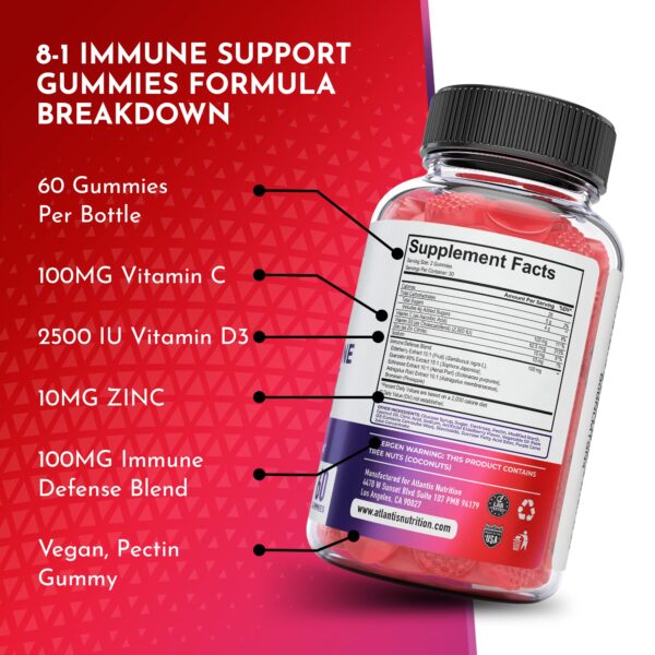 Paquete gomitas para inmunidad y pérdida de peso