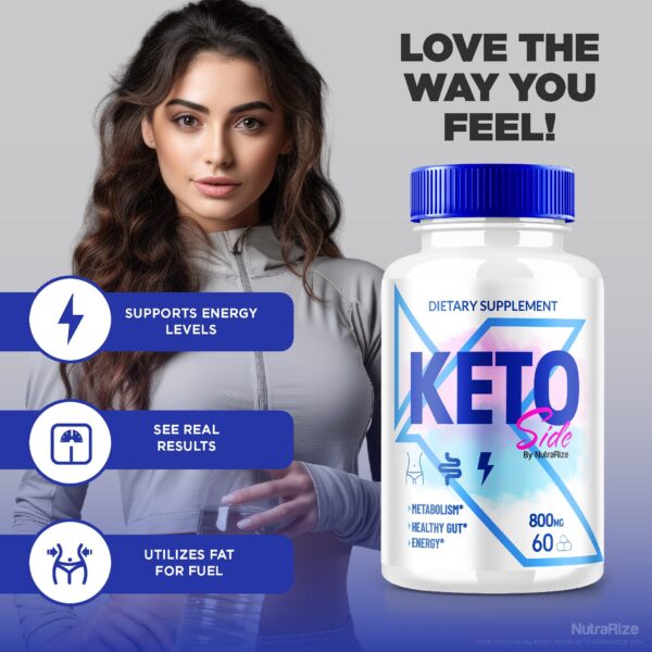 Cápsulas KetoSide para detox y apoyo en dieta keto