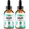 NutraRize gotas Gluco Shift frasco frontal para apoyo sanguíneo natural