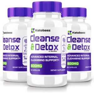 Paquete de 3 cápsulas Ketobeez Cleanse & Detox