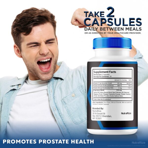 Capsulas Prostazen con vitaminas y minerales esenciales para hombres