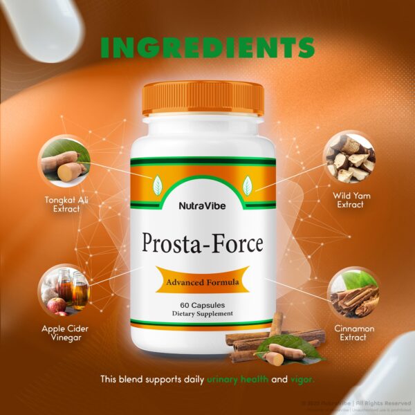 Cápsulas ProstaForce sobre mesa