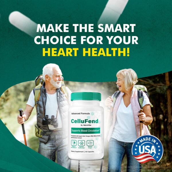 Suplemento CelluFend NutraVibe fácil de usar y natural