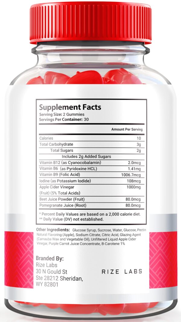 Gomitas Keto Chews vinagre de sidra de manzana rize labs