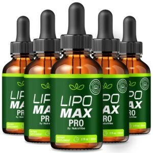 Paquete de 5 botellas de Lipo Max Pro gotas líquidas