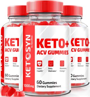 Ketosyn ACV Keto Gummies paquete de 180 gomitas para adelgazar