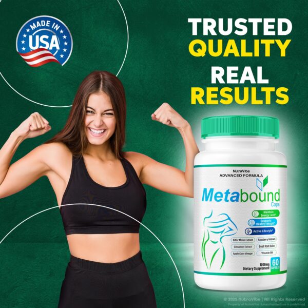 Cápsulas Metabound para estilo de vida activo y digestión