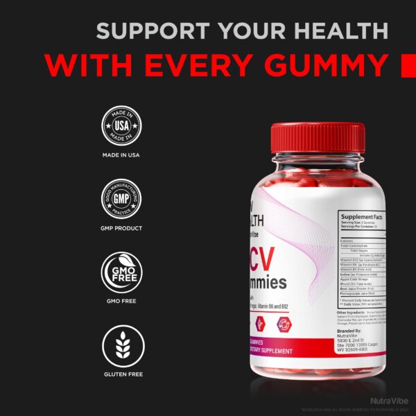 Gomitas NutraVibe NewHealth ACV 60 unidades para salud