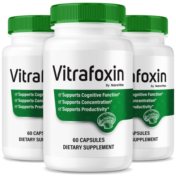 NutraVibe Vitrafoxin suplemento natural para enfoque y energía