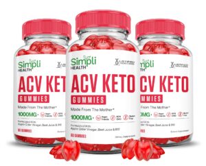 Gomitas keto ACV Simpli Health sabor vinagre manzana 1000mg