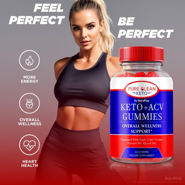 vista frontal paquete gomitas pure clean keto