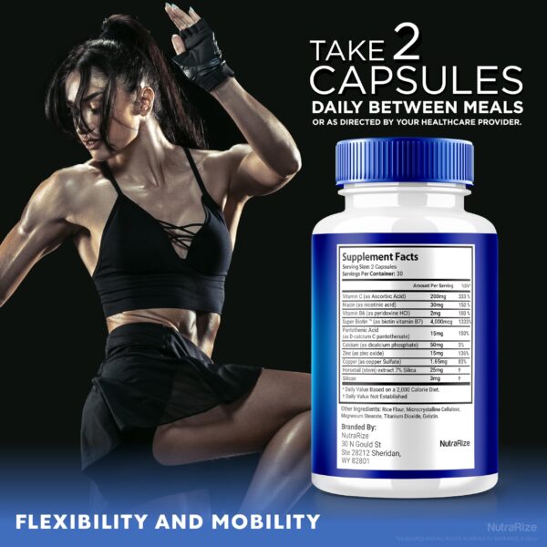 Empaque NutraRize Flexo Bliss salud articular natural