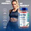 Version 1.0.0 Gominolas Keto Drops sobre fondo blanco para dieta cetogénica