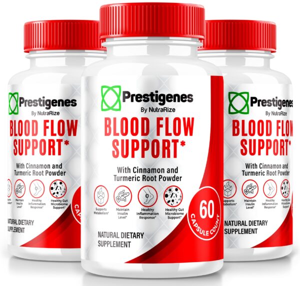 Prestigenes cápsulas suplemento natural flujo sanguíneo 180 unidades