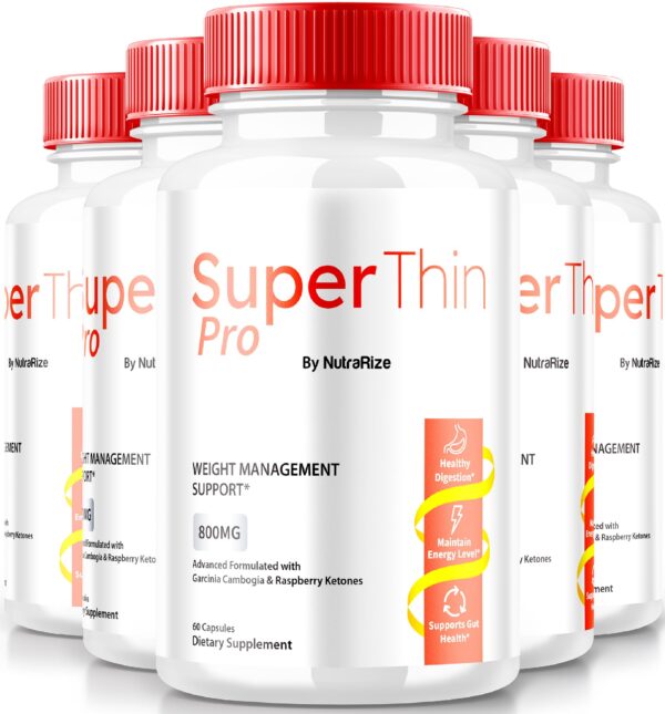 Frasco SuperThin Pro Pills suplemento keto natural 300 cápsulas