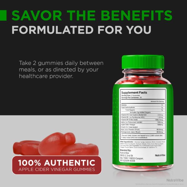 Gomitas GreenVow NutraVibe para salud y energía 60 unidades