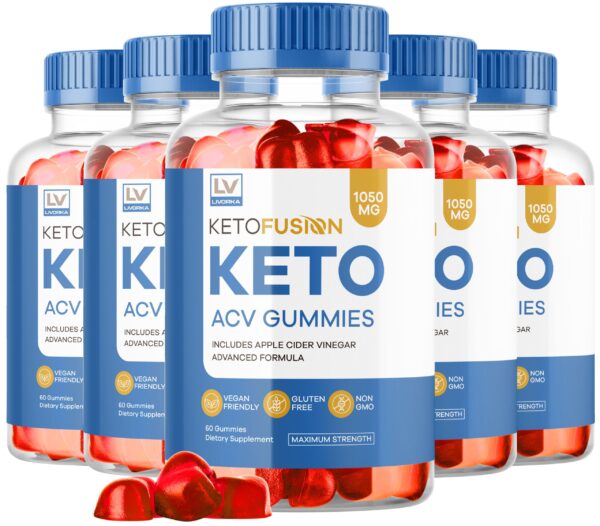 Gomitas Keto Fusion ACV suplemento vinagre de manzana paquete cinco