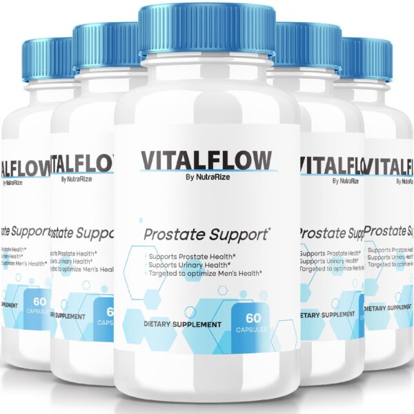 Cápsulas VitalFlow soporte prostático avanzado 5 paquetes
