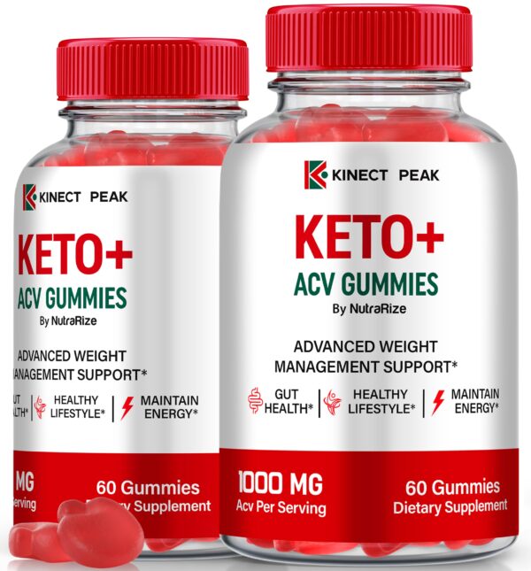 Paquete doble gomitas Kinect Peak Keto ACV 1000MG