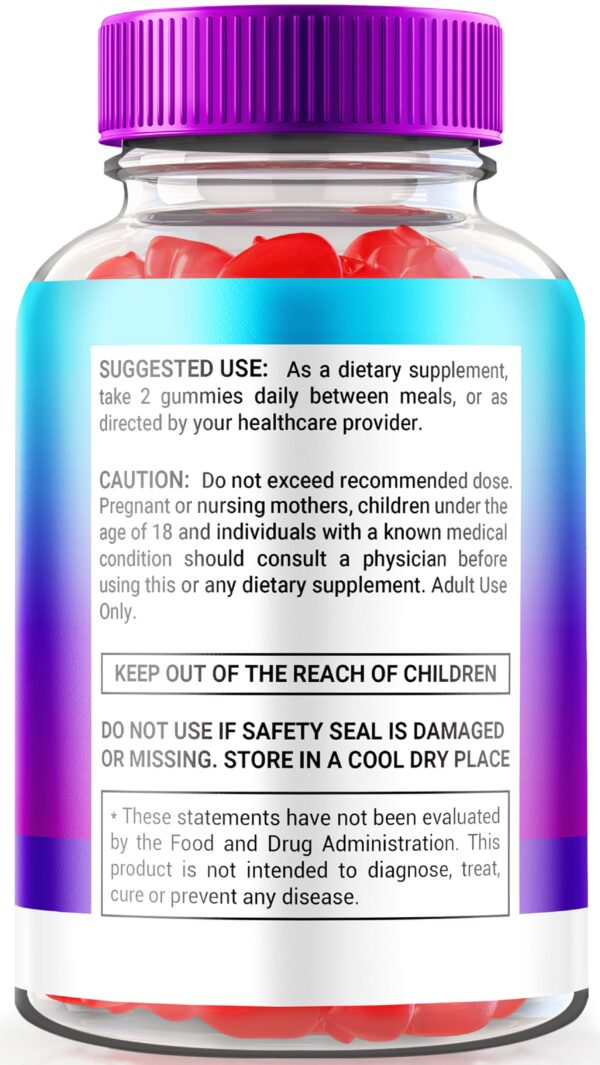 Etiqueta frontal gomitas Keto Blast ACV rize labs 180 unidades