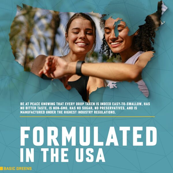 BASIC GREENS fórmula detox e inmunológica en presentación líquida
