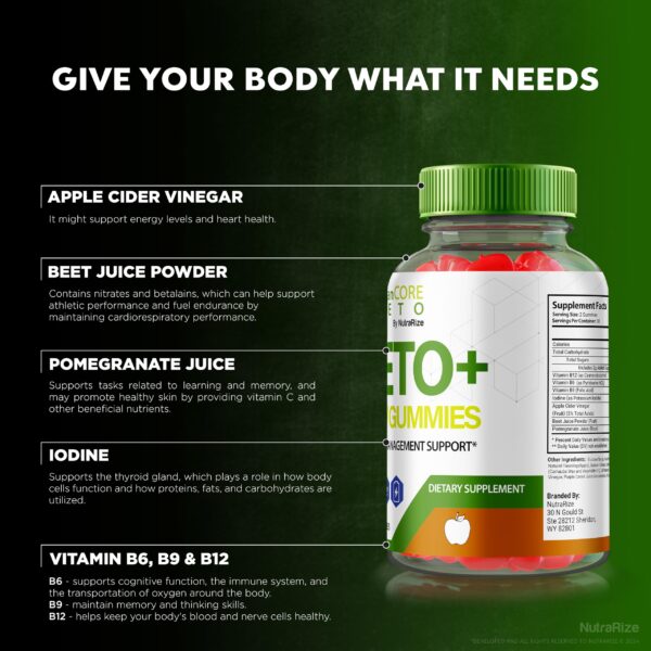 gomitas clean core keto acv apoyo estilo de vida saludable