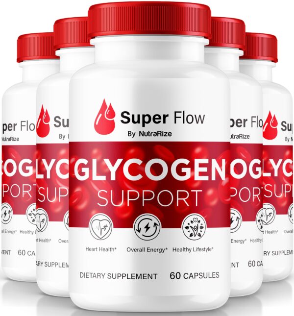 Super Flow Glycogen bote cápsulas suplemento NutraRize