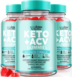 NutraRize Gomitas Keto ACV paquete frontal