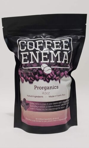 Enema de café orgánico Prorganics limpieza natural de colon