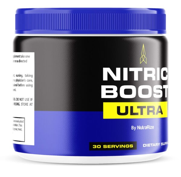 Polvo Nitric Boost Ultra NutraRize fórmula oficial en frasco