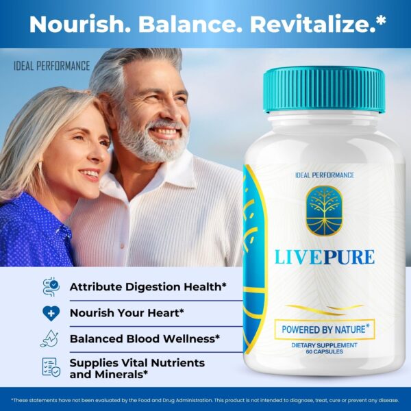 LivePure suplemento detox para hígado presentación múltiple