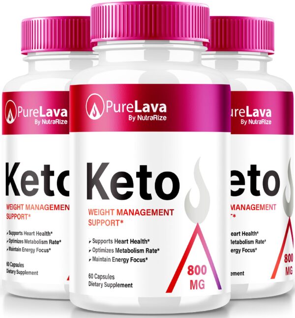 Cápsulas Pure Lava Keto suplemento natural para energía y salud