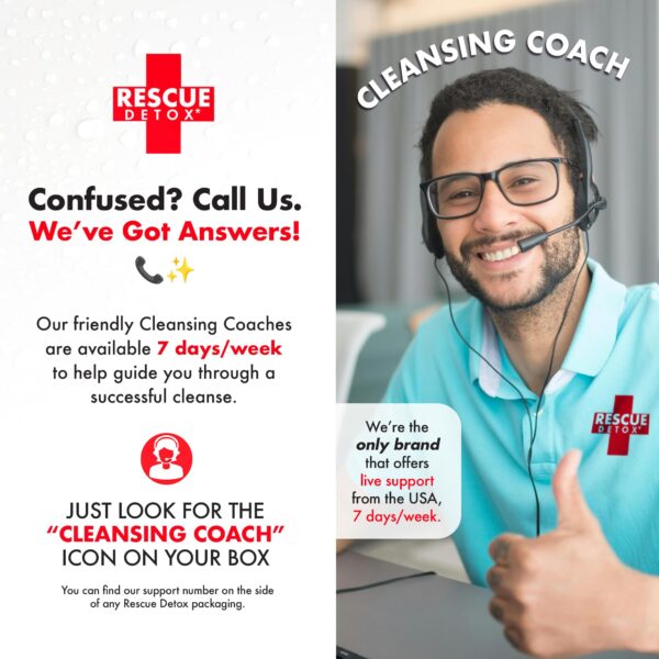 Kit completo Rescue Detox para limpiar cuerpo y estómago