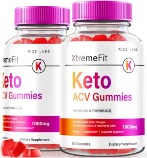 Gomitas Xtremefit Keto ACV para pérdida de peso - botella frontal