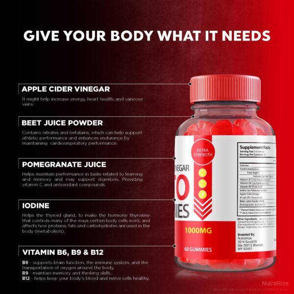 Gomitas Select Keto ACV para apoyo metabólico nutraRize