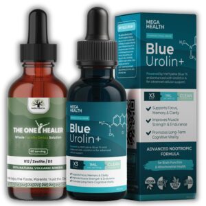 Version 1.0.0 Paquete de Blue Urolin y The One Healer con fórmula de desintoxicación y energía celular