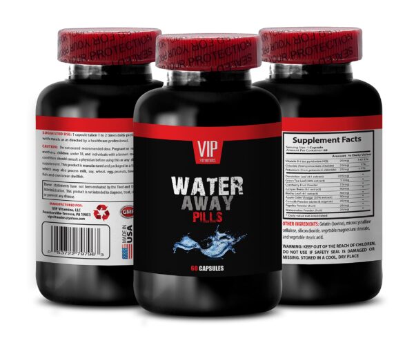 Frasco tabletas diuréticas Water Away VIP VITAMINS
