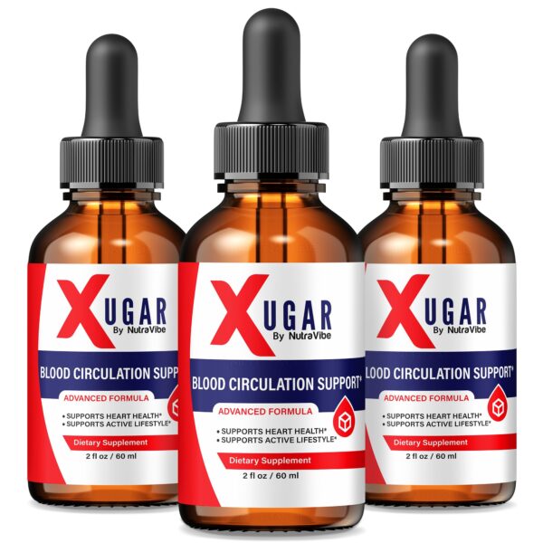 Paquete de 3 gotas líquidas Xugar para salud circulatoria