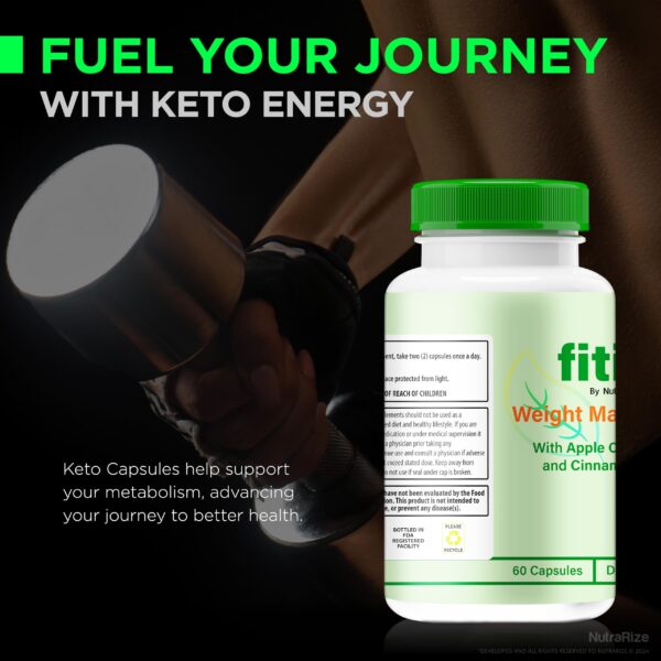 Vista lateral paquete cápsulas Fitify para fitness