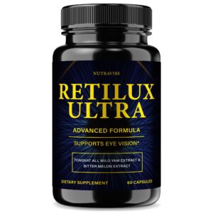 Botella de Retilux Ultra fórmula soporte visual NutraVibe