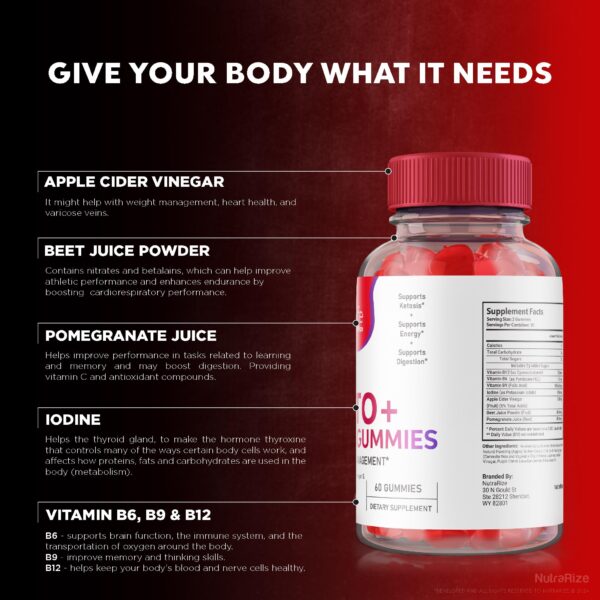 Detalle gomitas ActivLife Keto ACV para metabolismo acelerado