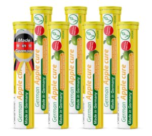 Etiqueta frontal de T&D German Apple Cure manzana